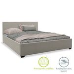 Κρεβάτι Norse pakoworld ύφασμα γκρι με αποθηκευτικό χώρο 160x200εκ - ΚΡΕΒΑΤΙΑ στο Milonadakis.gr