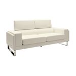 Καναπές Shea pakoworld 3θέσιος PU ivory-inox 198x80x87εκ - ΚΑΝΑΠΕΔΕΣ-ΣΑΛΟΝΙΑ στο Milonadakis.gr