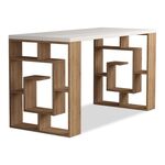 Γραφείο Labirent pakoworld χρώμα λευκό -φυσικό 140x60x75εκ - ΓΡΑΦΕΙΑ στο Milonadakis.gr