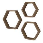 Ραφιέρα τοίχου Valis pakoworld τριών τεμαχίων χρώμα καρυδί 37x9x32εκ - ΡΑΦΙΑ ΤΟΙΧΟΥ στο Milonadakis.gr