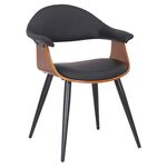 Πολυθρόνα Austen pakoworld PU μαύρο-πόδι καρυδί - ΚΑΡΕΚΛΕΣ - ΠΟΛΥΘΡΟΝΕΣ στο Milonadakis.gr