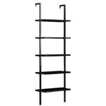 Ραφιέρα τοίχου Harris pakoworld σε μαύρη απόχρωση 60x22x200εκ - ΒΙΒΛΙΟΘΗΚΕΣ στο Milonadakis.gr