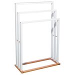 Κρεμάστρα επιδαπέδια Tower pakoworld MDF-μπαμπού λευκό-φυσικό 55x24x82εκ - ΟΡΓΑΝΩΣΗ ΣΠΙΤΙΟΥ στο Milonadakis.gr