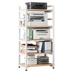 Ραφιέρα επιδαπέδια Lito pakoworld μέταλλο λευκό-φυσικό 60x40x140εκ - ΟΡΓΑΝΩΣΗ ΣΠΙΤΙΟΥ στο Milonadakis.gr