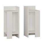 Κομοδίνο Immerse pakoworld σετ 2 τμχ. λευκό 27x25x60εκ - ΚΟΜΟΔΙΝΑ στο Milonadakis.gr