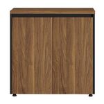 Ντουλάπι γραφείου χαμηλό επαγγελματικό Oscar pakoworld καρυδί-ανθρακί 80x40x80εκ - ΝΤΟΥΛΑΠΙΑ στο Milonadakis.gr