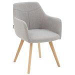 Πολυθρόνα Nasima pakoworld ύφασμα γκρι-φυσικό  57x58x84εκ - ΚΑΡΕΚΛΕΣ - ΠΟΛΥΘΡΟΝΕΣ ΕΣ. στο Milonadakis.gr