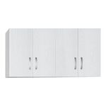 Πατάρι ντουλάπας Zelia pakoworld τετράφυλλο σε λευκή απόχρωση 120x42x60εκ - ΝΤΟΥΛΑΠΕΣ στο Milonadakis.gr