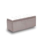 LIDO ΣΚΑΜΠΟ VELVET BEIGE ΜΕ ΑΠΟΘ. ΧΩΡΟ 101X41X42εκ. - ΣΚΑΜΠΟ ΜΠΑΡ στο Milonadakis.gr