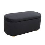 FOSTER ΣΚΑΜΠΟ VELVET BLACK ΜΕ ΑΠΟΘ. ΧΩΡΟ 99Χ45X45εκ. - ΣΚΑΜΠΟ ΜΠΑΡ στο Milonadakis.gr