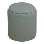 Σκαμπό-μπαούλο Batur pakoworld μπουκλέ ύφασμα σε χακί απόχρωση Φ34x38εκ - ΠΟΥΦ - ΣΚΑΜΠΟ - ΜΠΑΟΥΛΟ στο Milonadakis.gr