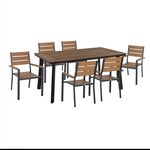 ΣΕΤ ΤΡΑΠΕΖΑΡΙΑΣ TABER HM21198 ΤΡΑΠΕΖΙ & 6 ΠΟΛΥΘΡΟΝΕΣ-ΑΛΟΥΜΙΝΙΟ & POLYWOOD-ΑΝΘΡΑΚΙ - ΣΕΤ ΤΡΑΠΕΖΑΡΙΕΣ στο Milonadakis.gr