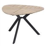 ΤΡΑΠΕΖΙ TRADEN HM6242 ΞΥΛΟ ΑΚΑΚΙΑΣ ΣΕ ΣΧΗΜΑ ΦΥΛΛΟΥ--ΜΕΤΑΛΛΙΚΑ ΠΟΔΙΑ Φ120x73Υεκ. - ΤΡΑΠΕΖΙΑ ΕΞ. ΧΩΡΟΥ στο Milonadakis.gr