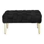 Σκαμπό Wenzo pakoworld βελούδο σε μαύρη απόχρωση 82x43x46εκ - ΠΟΥΦ - ΣΚΑΜΠΟ - ΜΠΑΟΥΛΟ στο Milonadakis.gr