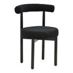 Καρέκλα Fenza pakoworld μαύρο μπουκλέ ύφασμα-πόδι ξύλο οξιάς σε μαύρη απόχρωση 60x54x75εκ - ΚΑΡΕΚΛΕΣ - ΠΟΛΥΘΡΟΝΕΣ ΕΣ. στο Milonadakis.gr