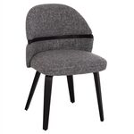 ΚΑΡΕΚΛΑ ΤΡΑΠΕΖΑΡΙΑΣ DEKKER HM18249.02 PLYWOOD ΜΑΥΡΟ--ΥΦΑΣΜΑ ΓΚΡΙ 50x60x80Υεκ. - ΚΑΡΕΚΛΕΣ - ΠΟΛΥΘΡΟΝΕΣ ΕΣ. στο Milonadakis.gr