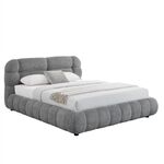 ΚΡΕΒΑΤΙ ΔΙΠΛΟ ΜΕ ΑΠΟΘ.ΧΩΡΟ MALFOY HM730.01 ΓΚΡΙ ΜΠΟΥΚΛΕ ΥΦΑΣΜΑ--ΣΤΡΩΜΑ 160x200εκ - ΚΡΕΒΑΤΙΑ στο Milonadakis.gr