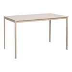 Τραπέζι Faragio pakoworld μέταλλο σε μπεζ απόχρωση με γκρι μεταλλικά πόδια 120x75x75εκ - ΤΡΑΠΕΖΙΑ ΚΟΥΖΙΝΑΣ στο Milonadakis.gr