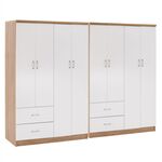 ΝΤΟΥΛΑΠΑ 8ΦΥΛΛΗ BRIANA HM21237.02 ΜΕΛΑΜΙΝΗ SONAMA & ΛΕΥΚΟ 241x42,5Χ180,5Υεκ. - ΝΤΟΥΛΑΠΕΣ στο Milonadakis.gr
