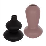 ΣΕΤ 2 ΕΠΙΤΡΑΠΕΖΙΑ ΔΙΑΚΟΣΜΗΤΙΚΑ ΒΑΖΑ CHELIN ΗΜ21144 ΤΕΡΑΚΟΤΑ ΣΕ ΜΑΥΡΟ & ΜΩΒ - ΑΝΤΙΚΕΙΜΕΝΑ στο Milonadakis.gr