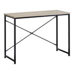 Γραφείο εργασίας Bailon pakoworld σε oak απόχρωση με μαύρο μέταλλο 100x40x70εκ - ΓΡΑΦΕΙΑ στο Milonadakis.gr