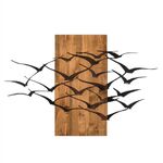 ΔΙΑΚΟΣΜΗΤΙΚΟ ΤΟΙΧΟΥ ΠΟΥΛΙΑ HM4805-ΦΥΛΛΑ ΜΕΤΑΛΛΟΥ ΜΑΥΡΑ-ΞΥΛΟ 86x3(βάθος)x58Υεκ. - ΔΙΑΚΟΣΜΗΤΙΚΑ ΤΟΙΧΟΥ στο Milonadakis.gr