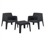 ΣΕΤ LOUNGE 3ΤΜΧ SLEEK HM21274.02 ΜΑΥΡΟ ΠΟΛΥΠΡΟΠΥΛΕΝΙΟ - ΣΕΤ ΣΑΛΟΝΙΑ στο Milonadakis.gr