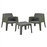 ΣΕΤ LOUNGE 3ΤΜΧ SLEEK HM21274.05 DARK OLIVE GREEN ΠΟΛΥΠΡΟΠΥΛΕΝΙΟ - ΣΕΤ ΣΑΛΟΝΙΑ στο Milonadakis.gr