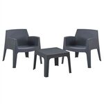 ΣΕΤ LOUNGE 3ΤΜΧ SLEEK HM21274.10 ΓΚΡΙ ΠΟΛΥΠΡΟΠΥΛΕΝΙΟ - ΣΕΤ ΣΑΛΟΝΙΑ στο Milonadakis.gr