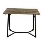 BISTRO ΤΡΑΠΕΖΙ BAR 120X65X108εκ. ΜΑΥΡΟ ΜΕΤΑΛΛΟ-ΞΥΛΟ - ΤΡΑΠΕΖΙΑ ΕΞ. ΧΩΡΟΥ στο Milonadakis.gr