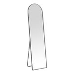 Καθρέπτης Plaza pakoworld αλουμίνιο σε μαύρη απόχρωση 40x28x150εκ - ΚΑΘΡΕΠΤΕΣ στο Milonadakis.gr