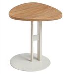 ΒΟΗΘΗΤΙΚΟ ΤΡΑΠΕΖΙ ΟΒΑΛ ALPER HM18328 MDF SONAMA--ΜΕΤΑΛΛΟ ΛΕΥΚΟ Φ50x50Υεκ. - ΒΟΗΘΗΤΙΚΑ ΤΡΑΠΕΖΑΚΙΑ στο Milonadakis.gr