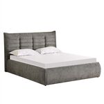 ΚΡΕΒΑΤΙ ΔΙΠΛΟ SANDRA HM732.01 ΓΚΡΙ ΥΦΑΣΜΑ & ΑΠΟΘΗΚΕΥΤΙΚΟΣ ΧΩΡΟΣ--ΣΤΡΩΜΑ 160x200εκ - ΚΡΕΒΑΤΙΑ στο Milonadakis.gr