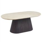 ΤΡΑΠΕΖΙ ΣΑΛΟΝΙΟΥ ΟΒΑΛ CATER HM18321 ΚΕΡΑΜΙΚΟ TOP ΟΨΗ ΤΡΑΒΕΡΤΙΝΑΣ-MDF ΒΑΣΗ 124x63x39Υεκ - ΤΡΑΠΕΖΙΑ ΚΟΥΖΙΝΑΣ στο Milonadakis.gr