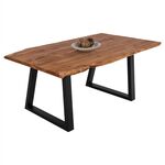 ΤΡΑΠΕΖΙ ΤΡΑΠΕΖΑΡΙΑΣ MONTANA 4εκ.ΠΑΧΟΣ ΑΠΟ ΜΑΣΙΦ ΞΥΛΟ ΑΚΑΚΙΑΣ HM8336.11 160x90x78Υεκ. - ΤΡΑΠΕΖΙΑ ΚΟΥΖΙΝΑΣ στο Milonadakis.gr