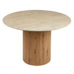 ΤΡΑΠΕΖΙ ΤΡΑΠΕZΑΡΙΑΣ TWIL HM18324 ΚΕΡΑΜΙΚΟ TOP ΟΨΗ ΤΡΑΒΕΡΤΙΝΑΣ-MDF ΒΑΣΗ Φ126x77Υεκ - ΤΡΑΠΕΖΙΑ ΚΟΥΖΙΝΑΣ στο Milonadakis.gr