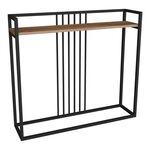 Κονσόλα Convida pakoworld oak με μαύρο μεταλλικό σκελετό 100x25x90εκ - ΣΥΡΤΑΡΙΕΡΕΣ - ΤΟΥΑΛΕΤΕΣ στο Milonadakis.gr