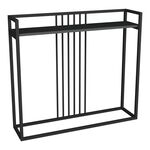 Κονσόλα Convida pakoworld ανθρακί με μαύρο μεταλλικό σκελετό 100x25x90εκ - ΣΥΡΤΑΡΙΕΡΕΣ - ΤΟΥΑΛΕΤΕΣ στο Milonadakis.gr