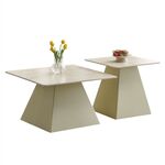 ΣΕΤ 2 ΤΡΑΠΕΖΙΑ ΣΑΛΟΝΙΟΥ QUBER(X) HM18311.04 ΚΕΡΑΜΙΚΑ TOP ΤΕΤΡΑΓΩΝΑ--ΒΑΣΕΙΣ ΣΑΜΠΑΝΙ - ΤΡΑΠΕΖΑΚΙΑ ΣΑΛΟΝΙΟΥ στο Milonadakis.gr