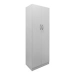 Ντουλάπα δίφυλλη Lego pakoworld σε λευκή απόχρωση 60x42x180εκ - ΝΤΟΥΛΑΠΕΣ στο Milonadakis.gr