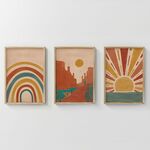 Πίνακας Jecko  pakoworld τρίπτυχος με ψηφιακή εκτύπωση και πλαίσιο 33x1.5x48εκ - ΠΙΝΑΚΕΣ στο Milonadakis.gr