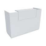 Γραφείο reception Lotus pakoworld σε λευκή απόχρωση  140x70x110εκ - ΓΡΑΦΕΙΑ στο Milonadakis.gr