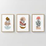 Πίνακας Thera pakoworld τρίπτυχος με ψηφιακή εκτύπωση και πλαίσιο 33x1.5x48εκ - ΠΙΝΑΚΕΣ στο Milonadakis.gr