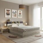 Σετ Κρεβατοκάμαρας Olympus Castillo Toro με Κρεβάτι 160x200εκ Σετ 3τεμ - ΚΡΕΒΑΤΙΑ στο Milonadakis.gr