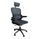 Καρέκλα γραφείου Recko pakoworld ύφασμα mesh σε μαύρη απόχρωση 56x62x116-125εκ - ΚΑΡΕΚΛΕΣ ΓΡΑΦΕΙΟΥ στο Milonadakis.gr