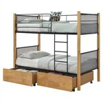 ΚΡΕΒΑΤΙ ΚΟΥΚΕΤΑ ΜΕ 2 ΕΠΙΔΑΠΕΔΙΑ ΣΥΡΤΑΡΙΑ RAYVEN HM21119.02 ΞΥΛΟ-ΜΕΤΑΛΛΟ-ΓΙΑ ΣΤΡΩΜΑΤΑ  90x190εκ - ΠΑΙΔΙΚΟ ΔΩΜΑΤΙΟ στο Milonadakis.gr