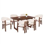 ΣΕΤ ΤΡΑΠΕΖΑΡΙΑΣ 7ΤΜΧ ZARRA HM21338.01 ΤΡΑΠΕΖΙ ΑΠΟ MDF--ΚΑΡΕΚΛΕΣ ΜΕ ΜΠΟΥΚΛΕ ΥΦΑΣΜΑ - ΤΡΑΠΕΖΑΡΙΕΣ στο Milonadakis.gr