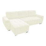 Γωνιακός αναστρέψιμος καναπές-κρεβάτι Vivad pakoworld ύφασμα σε μπεζ απόχρωση 275x164x91εκ - ΚΑΝΑΠΕΔΕΣ-ΣΑΛΟΝΙΑ στο Milonadakis.gr