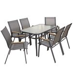 SELBY SET ΤΡΑΠΕΖΑΡΙΑΣ 7ΤΜΧ ΑΝΘΡΑΚΙ 120Χ70εκ. - ΣΕΤ ΤΡΑΠΕΖΑΡΙΕΣ στο Milonadakis.gr