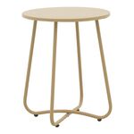 Τραπέζι Bramwell pakoworld μέταλλο μπεζ Φ40x50εκ - ΤΡΑΠΕΖΙΑ ΕΞ. ΧΩΡΟΥ στο Milonadakis.gr